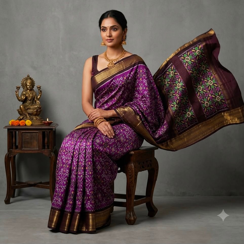 Kanchi Border Ikat - PSNTG20-KBIPIIDCD-05