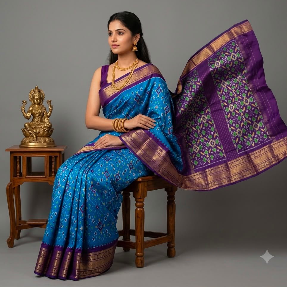 Kanchi Border Ikat - PSNTG20-KBIPIIDCD-07