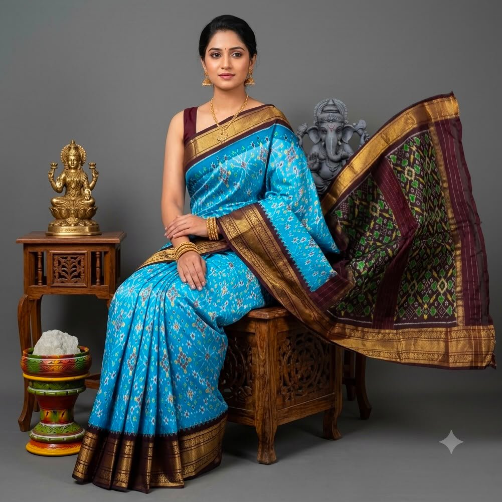 Kanchi Border Ikat - PSNTG20-KBIPIIDCD-08