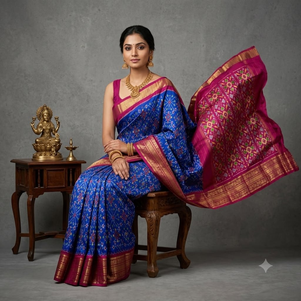 Kanchi Border Ikat - PSNTG20-KBIPIIDCD-09