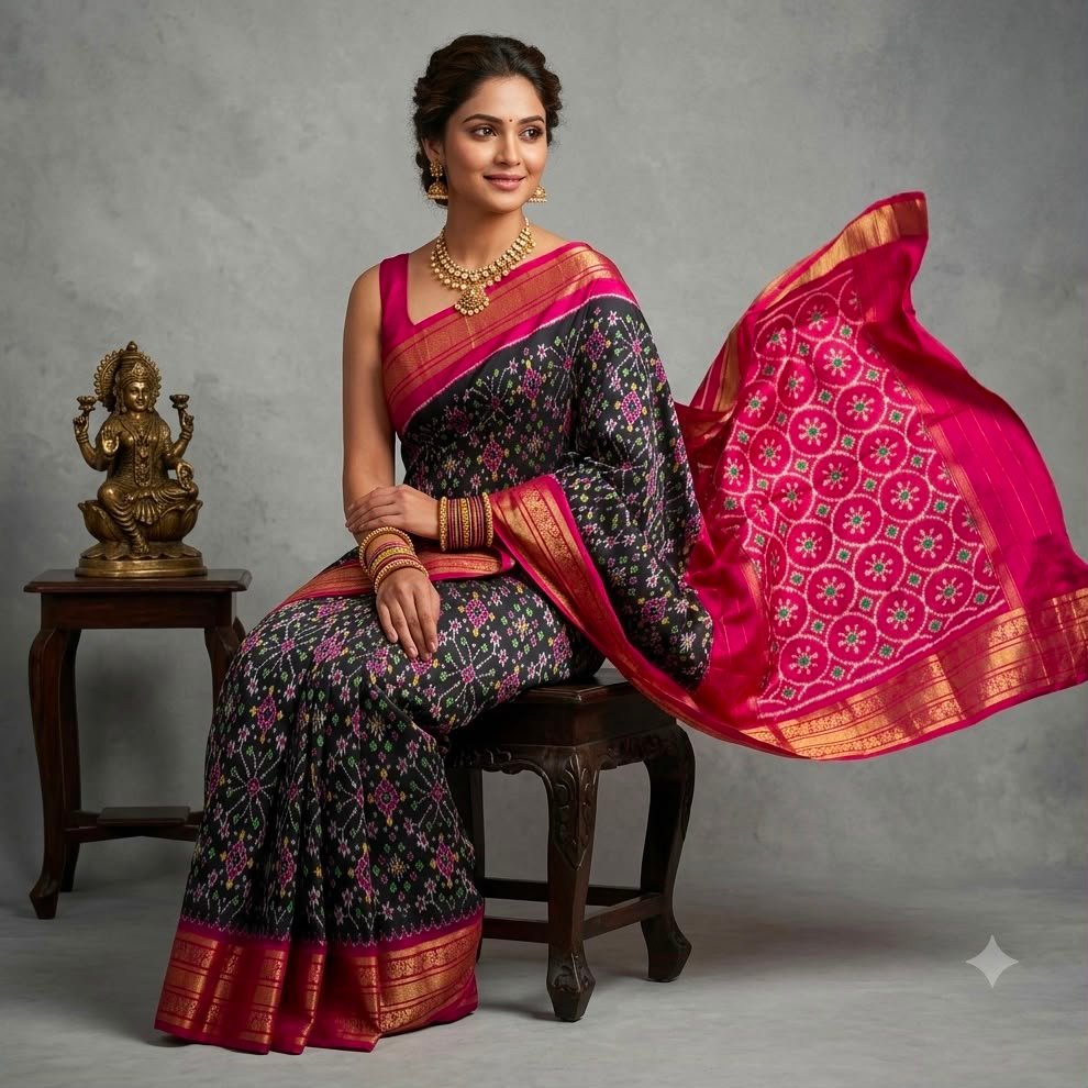Kanchi Border Ikat - PSNTG20-KBIPIIDCD-10