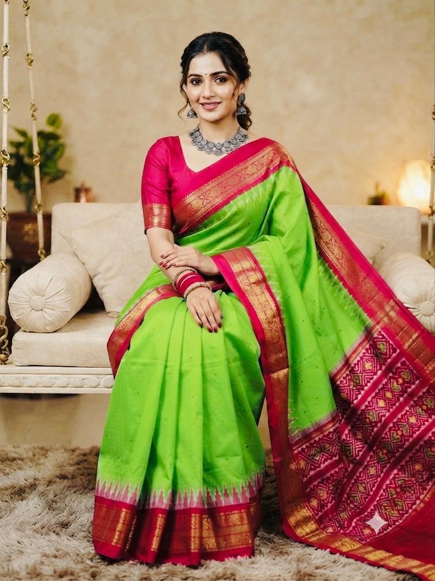 Kanchi Border Ikat - PSRGG03-KBIPICBCD-03