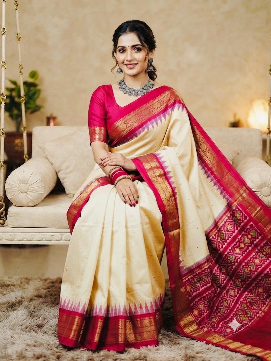 Kanchi Border Ikat - PSRGG03-KBIPICBCD-04