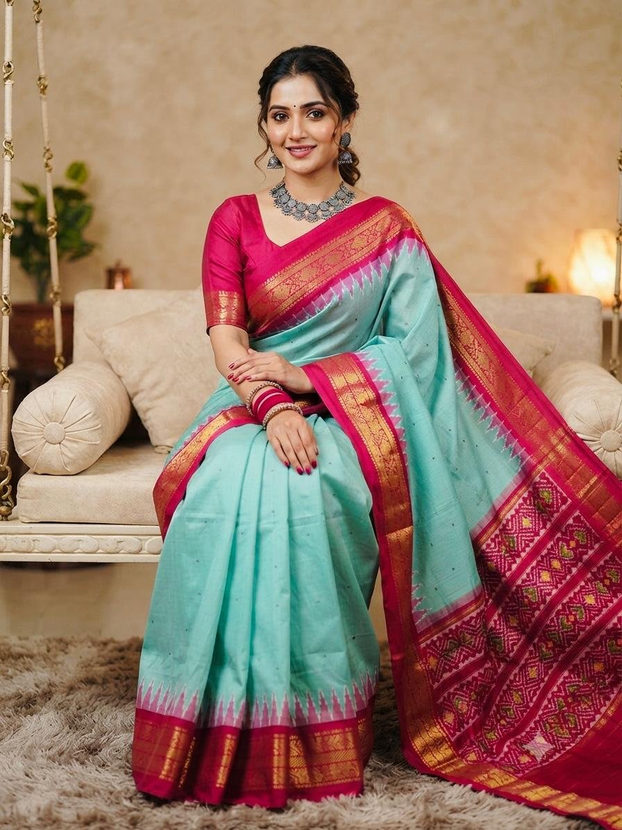 Kanchi Border Ikat - PSRGG03-KBIPICBCD-05