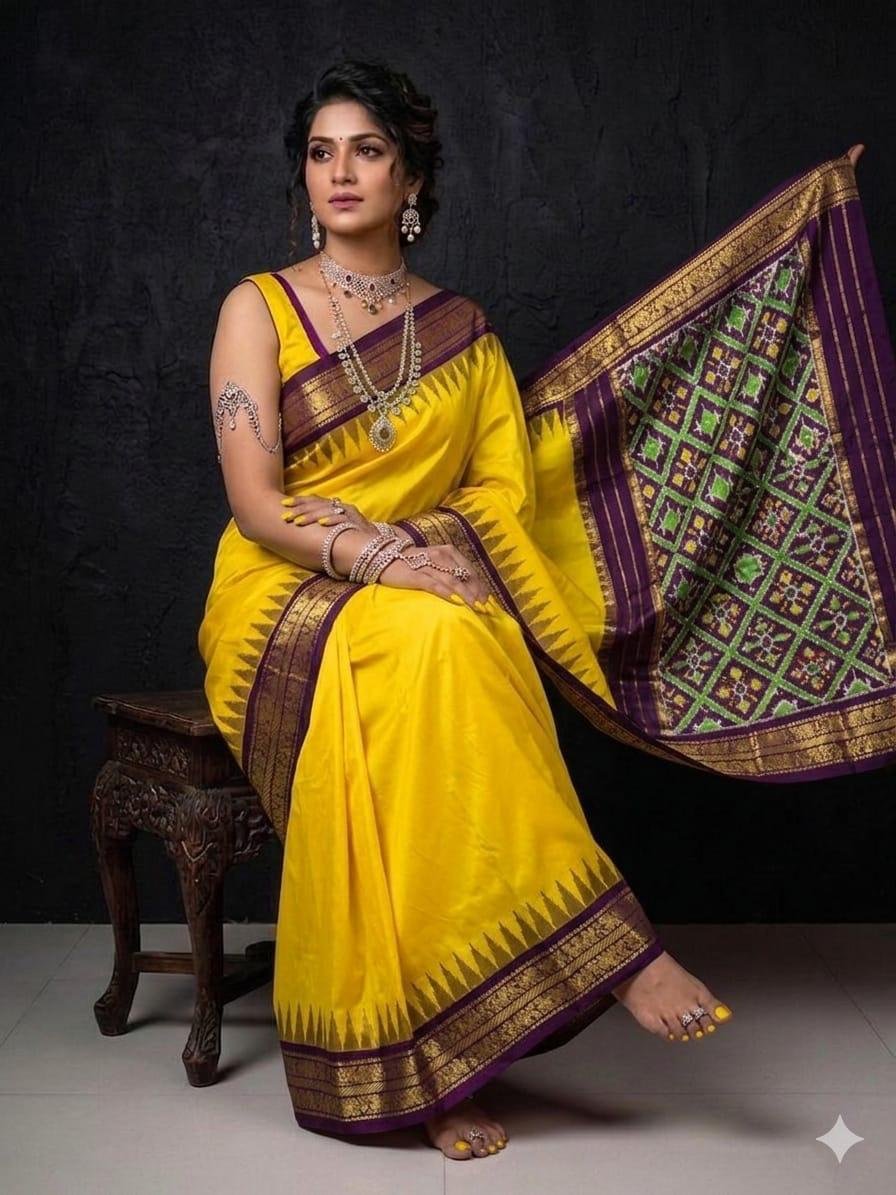 Kanchi Border Ikat - PSRGG11-KBIPDNFDC-02