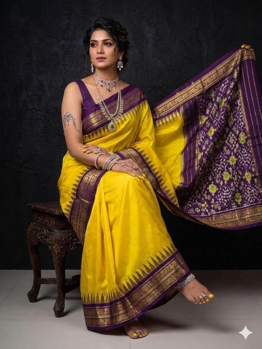Kanchi Border Ikat - PSRGG11-KBIPDNFDC-03