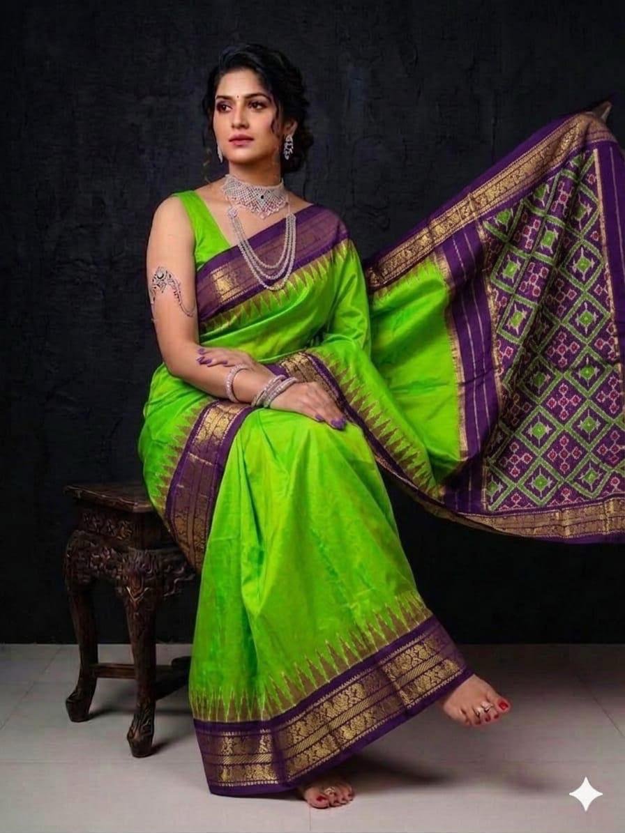 Kanchi Border Ikat - PSRGG11-KBIPDNFDC-04
