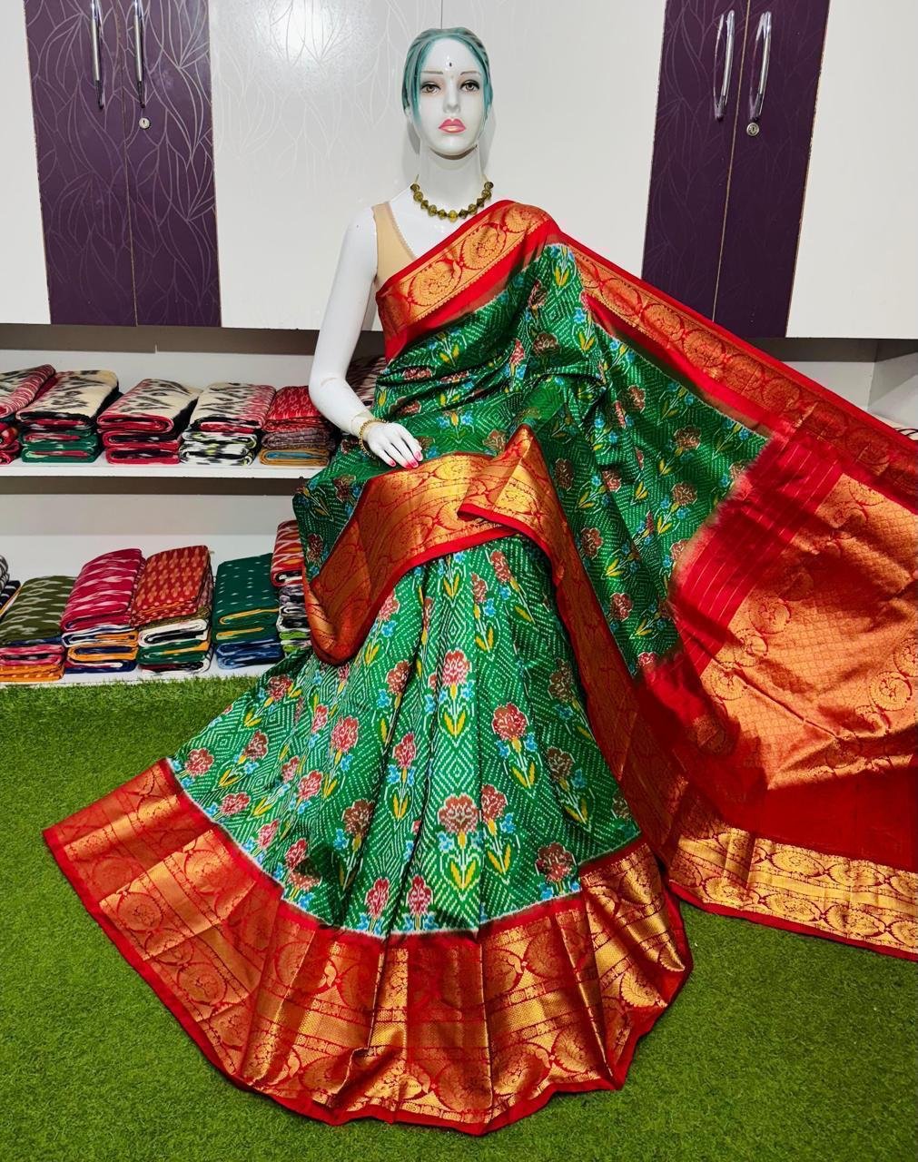 Kanchi Border Ikat - PSRGL16-KBRPIFBCD-05