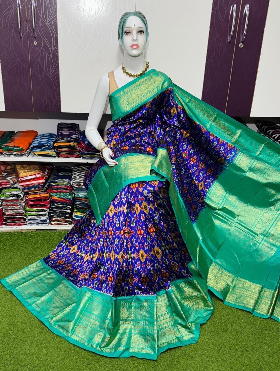 Kanchi Border Ikat - PSRGL16-KBRPIFBCD-06