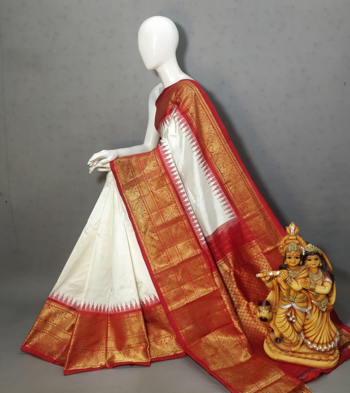 Kanchi Border Ikat - PSSIL07-KBRPIFDCD-01