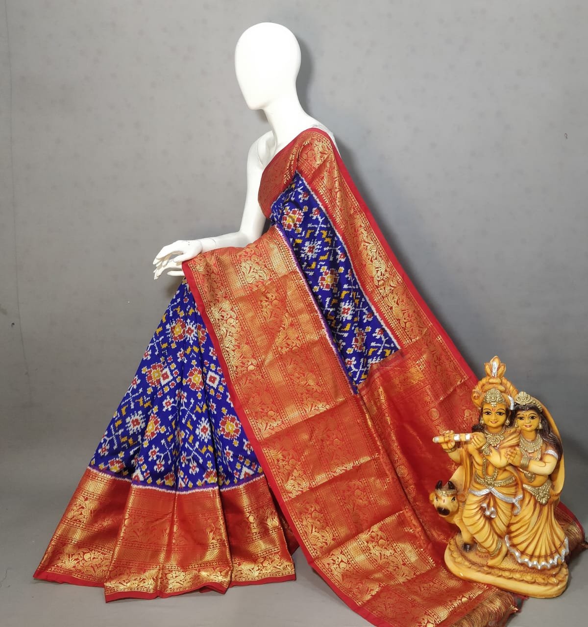 Kanchi Border Ikat - PSSIL20-KBRPIFCDD-01