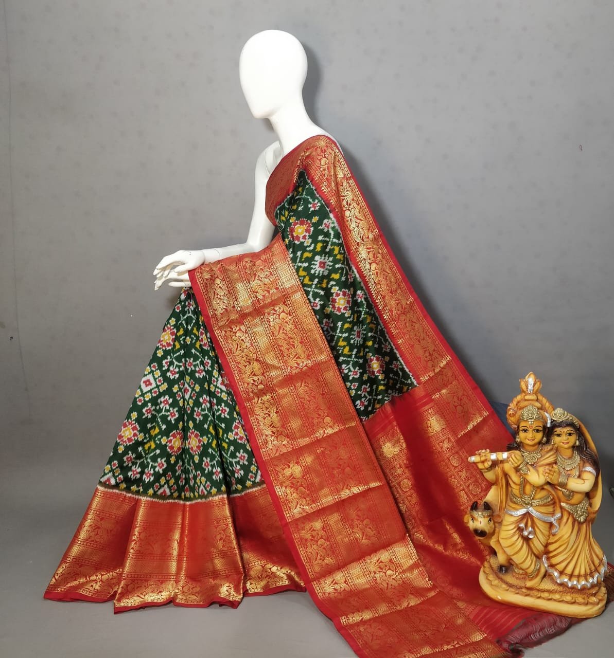 Kanchi Border Ikat - PSSIL20-KBRPIFCDD-03
