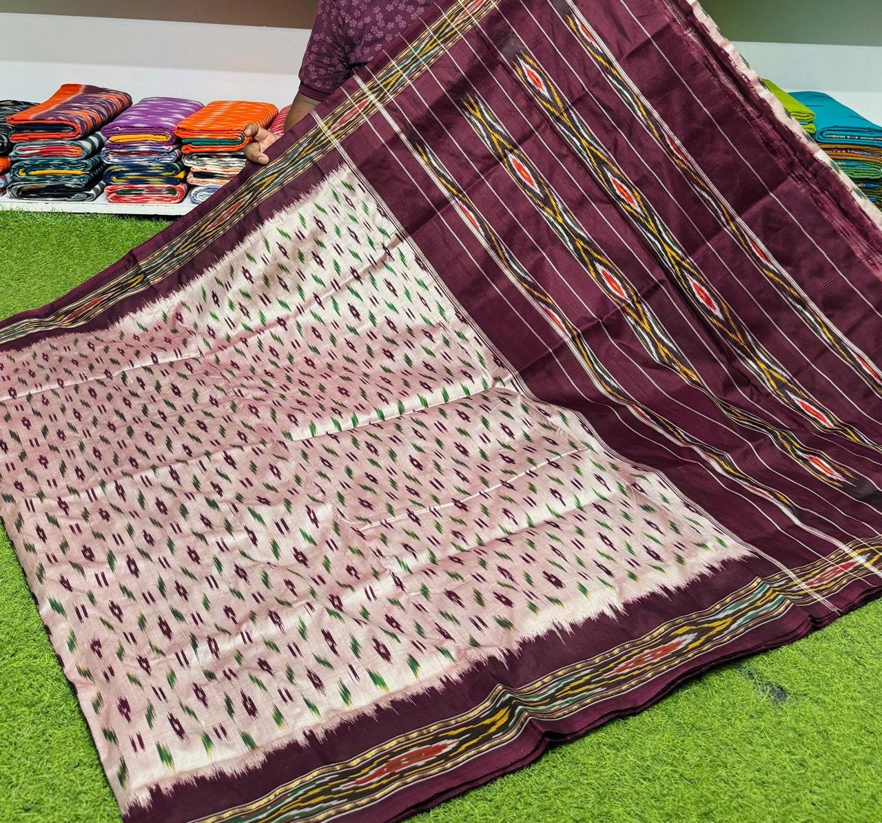 Light Weight Border Saree - PSRGY25-LSNBDSSCD-19