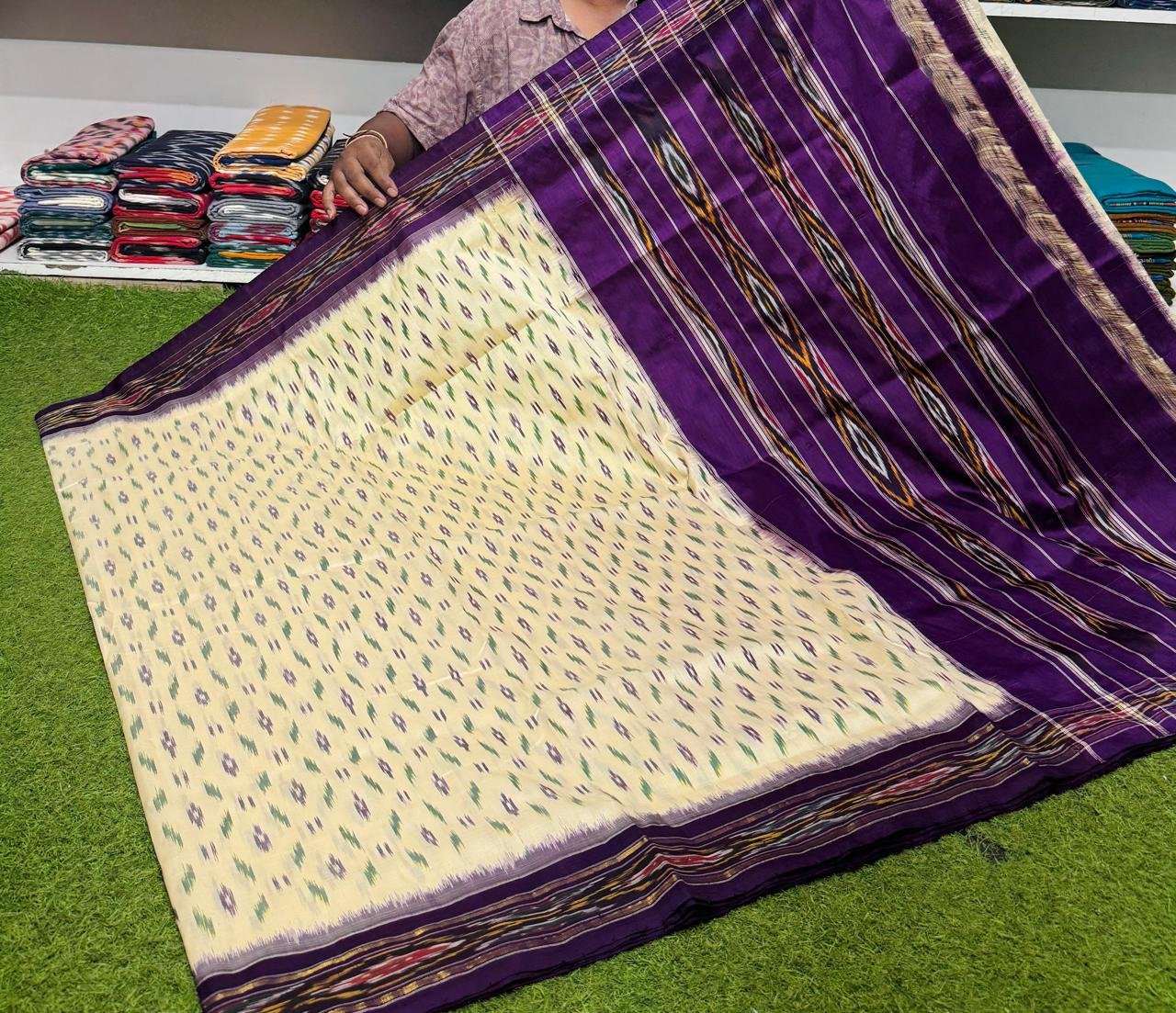 Light Weight Border Saree - PSRGY25-LWBSDSSCD-10