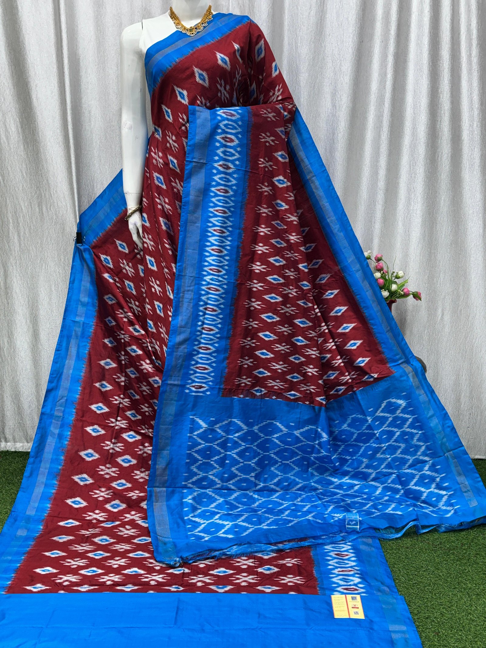 Lightweight Ikat Silk - PASKN27-LSWBDTDCC-04