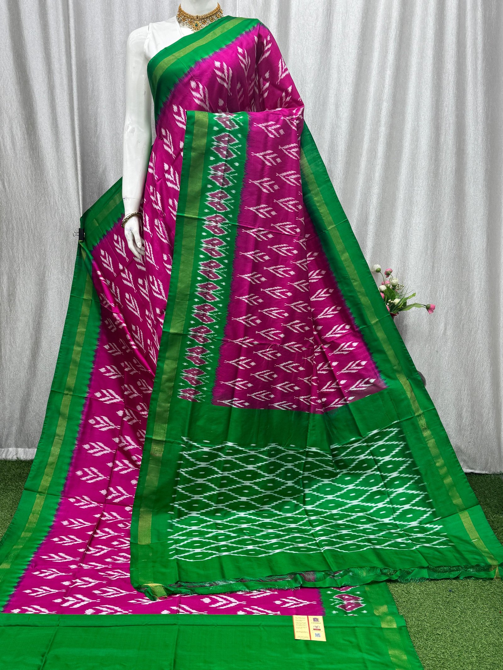 Lightweight Ikat Silk - PASKN27-LSWBDTDCC-10