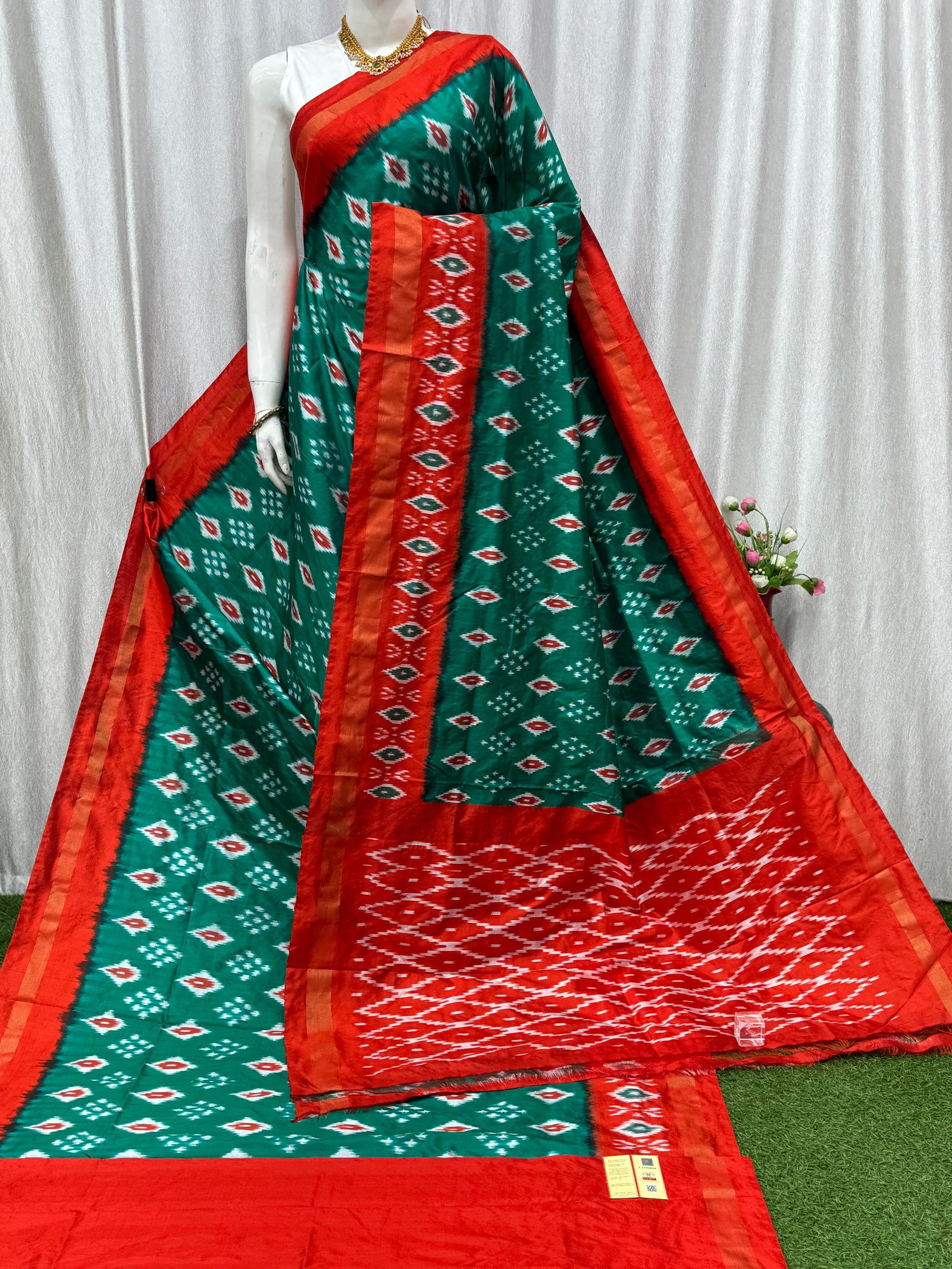 Lightweight Ikat Silk - PASKN27-LSWBDTDCC-12