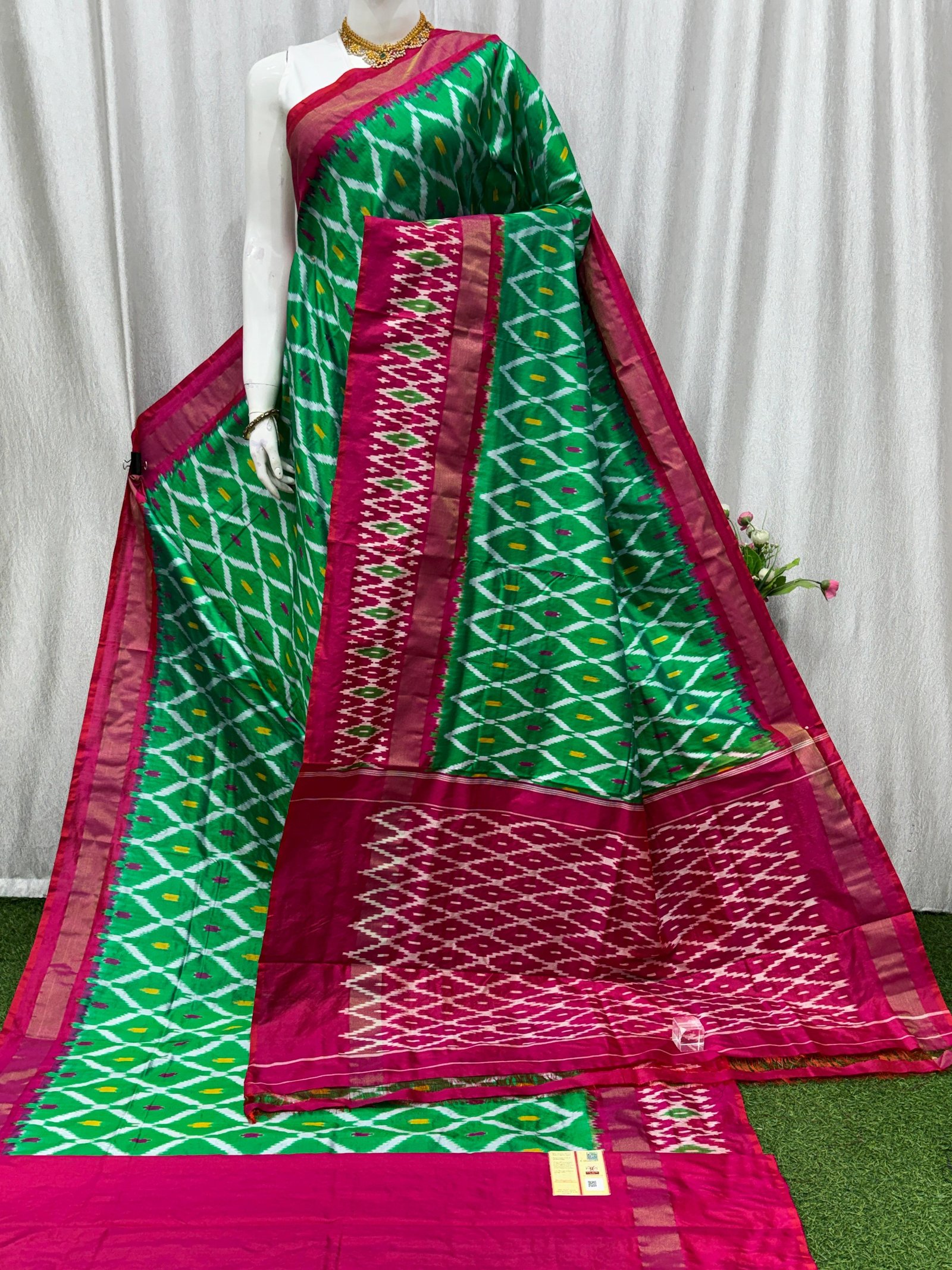 Lightweight Ikat Silk - PASKN27-LSWBDTDCC-14