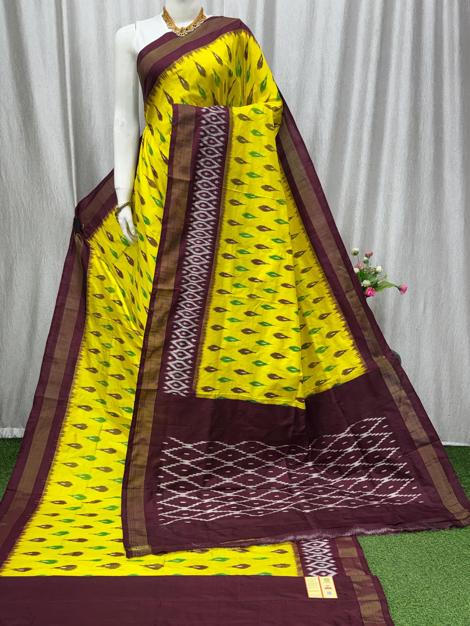 Lightweight Ikat Silk - PASKN27-LSWBDTDCC-19