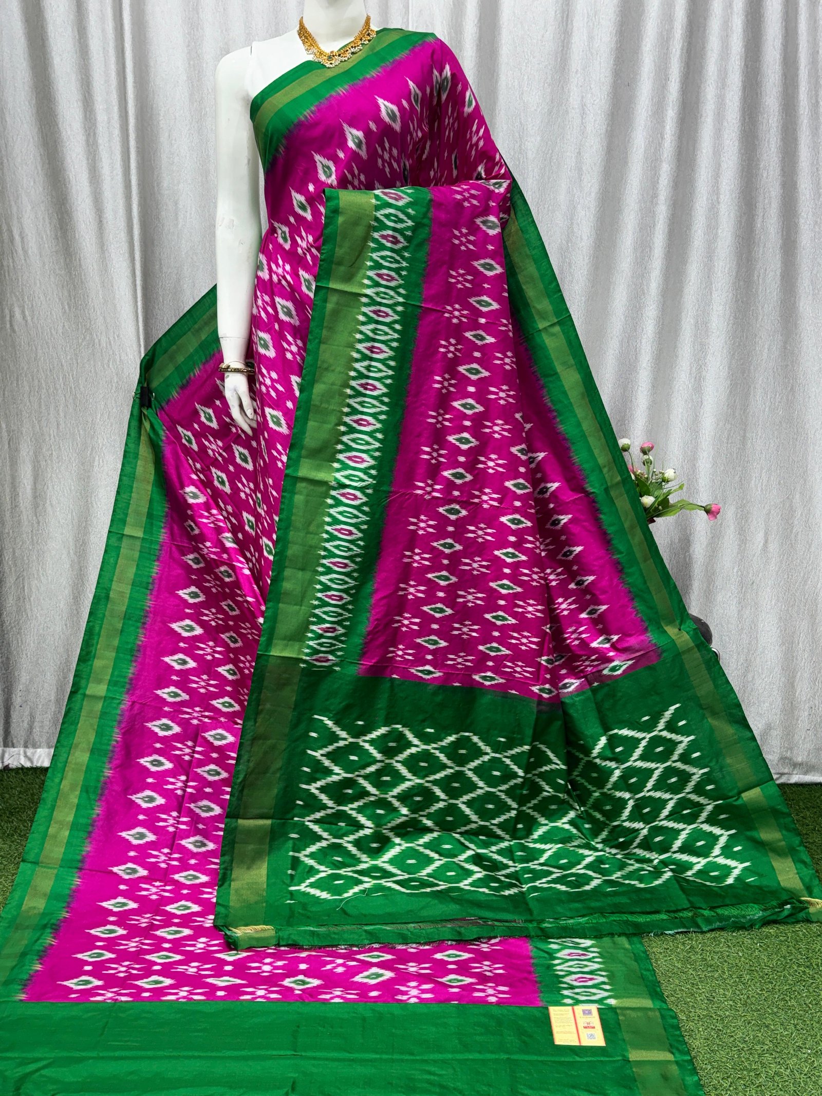 Lightweight Ikat Silk - PASKN27-LSWBDTDCC-28