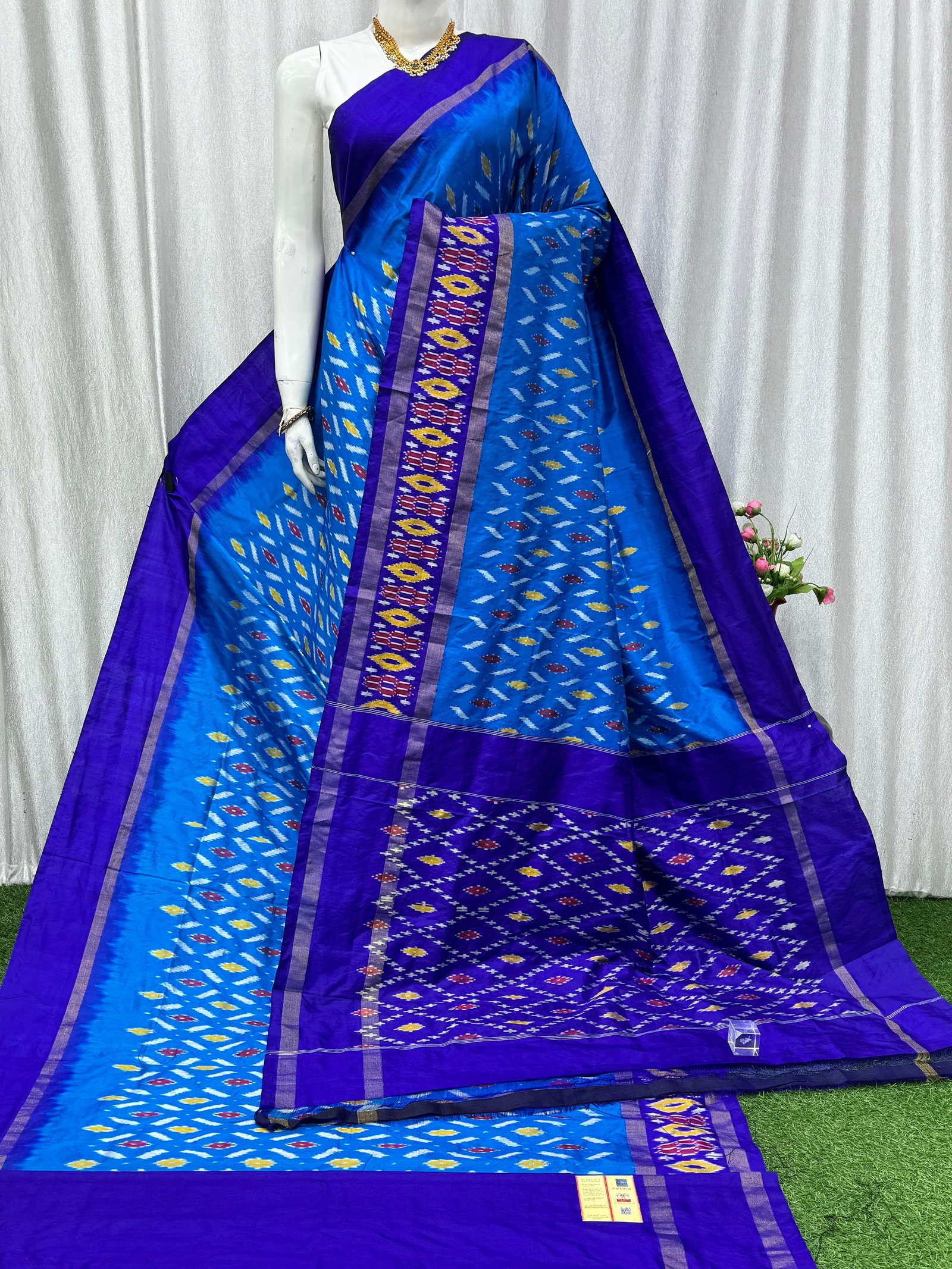 Lightweight Ikat Silk - PASKN27-LSWBDTDCC-39