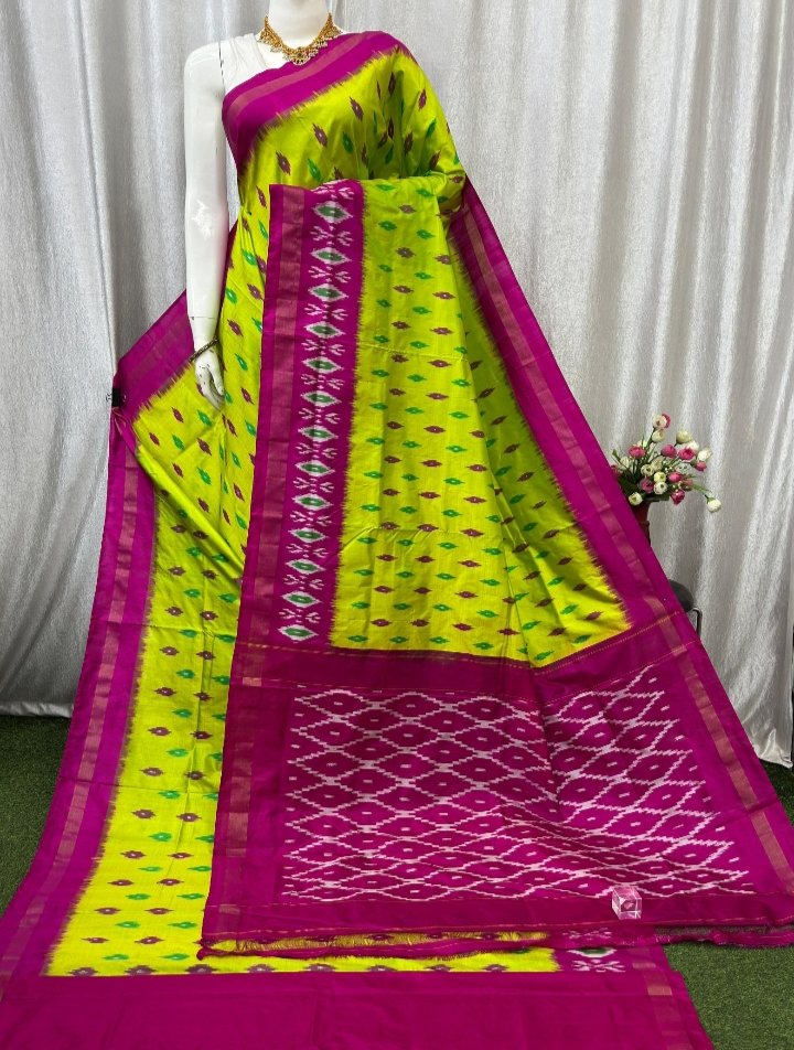 Lightweight Ikat Silk - PASKN27-LSWBDTDCC-43