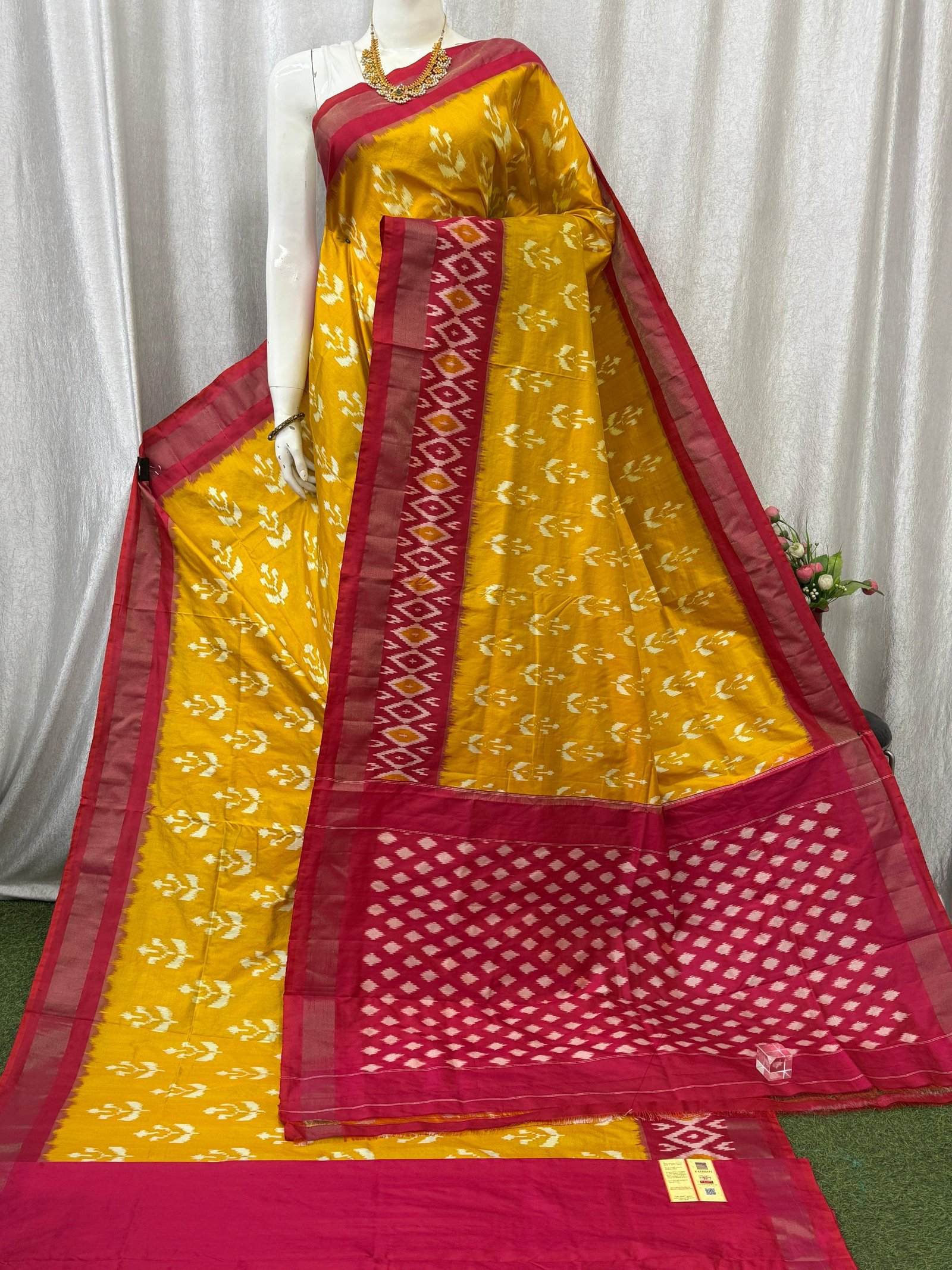 Lightweight Ikat Silk - PASKN27-LSWBDTDCC-44