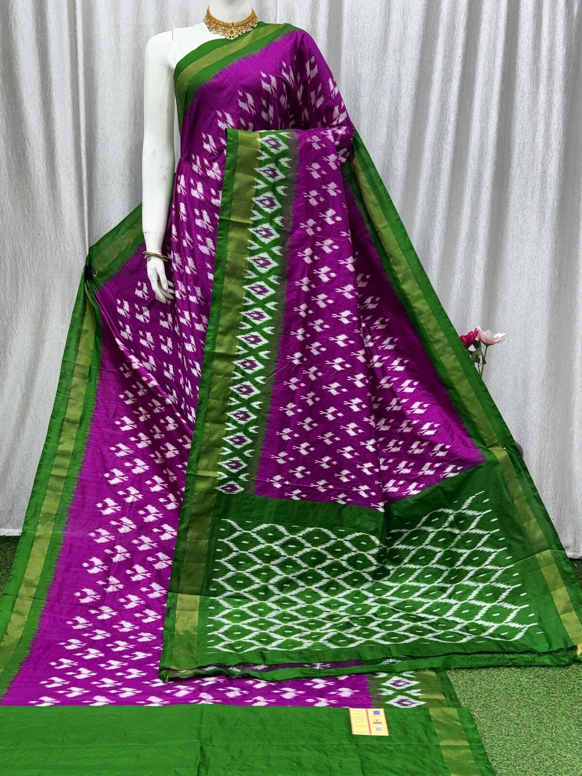 Lightweight Ikat Silk - PASKO12-LSWBDTFCD-02