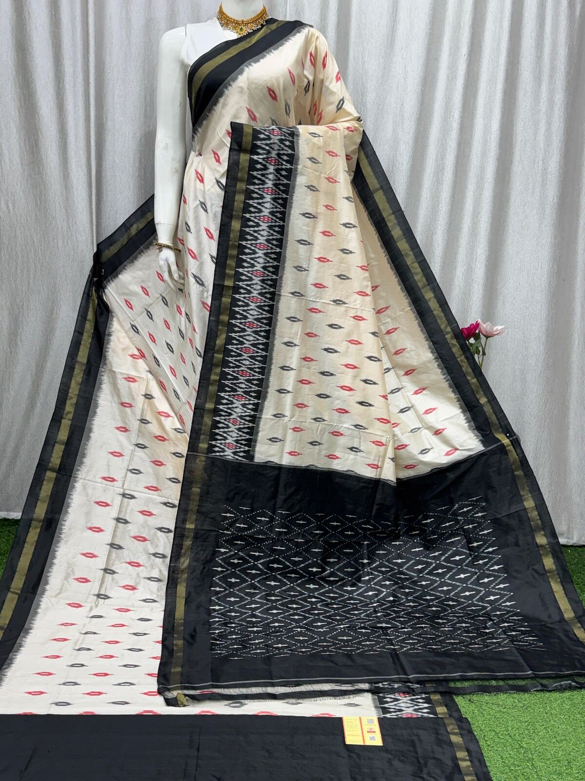 Lightweight Ikat Silk - PASKO12-LSWBDTFCD-06