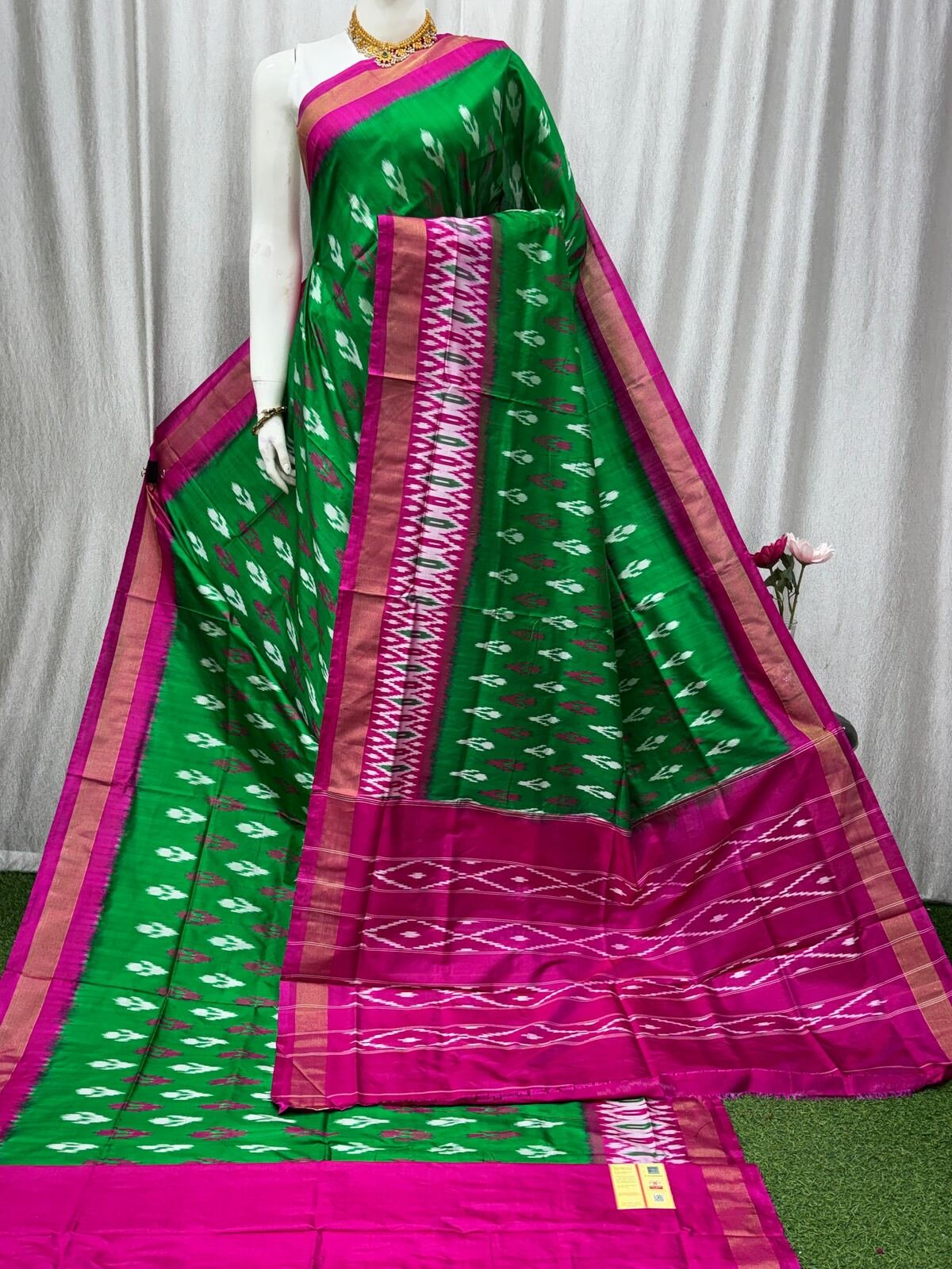 Lightweight Ikat Silk - PASKO26-LSWBDTFCD-08