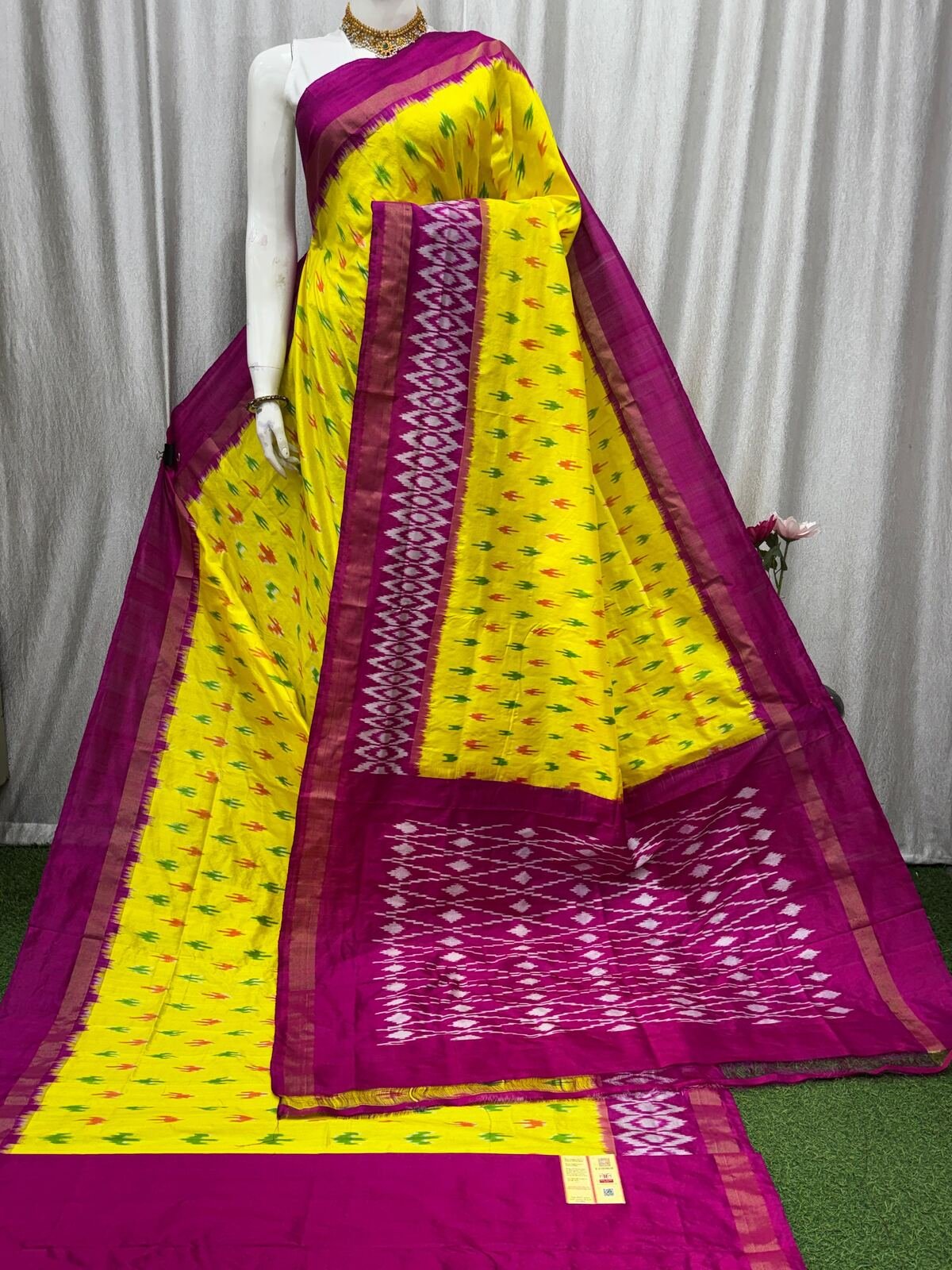 Lightweight Ikat Silk - PASKO26-LSWBDTFCD-09