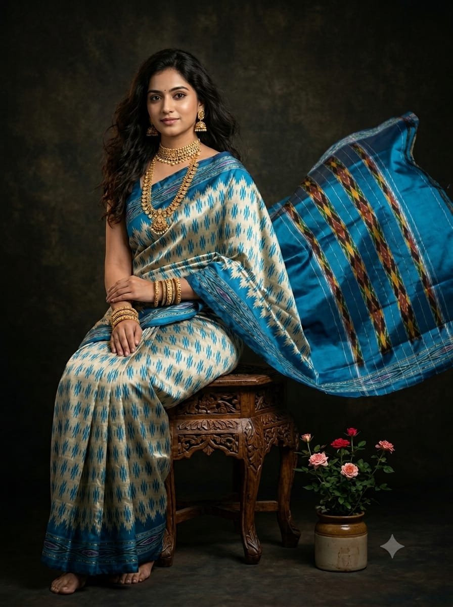 Lightweight Ikat Silk - PGMRL08-LSNBCSBDC-03