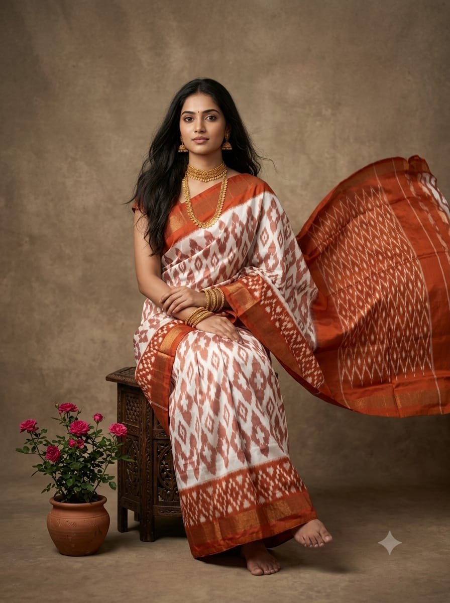 Lightweight Ikat Silk - PGMRL14-LSWBDTDCD-04