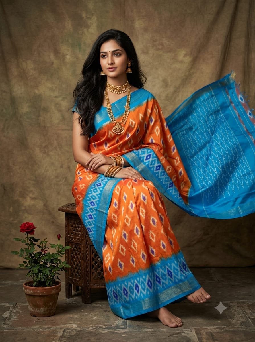 Lightweight Ikat Silk - PGMRL14-LSWBDTDCD-07