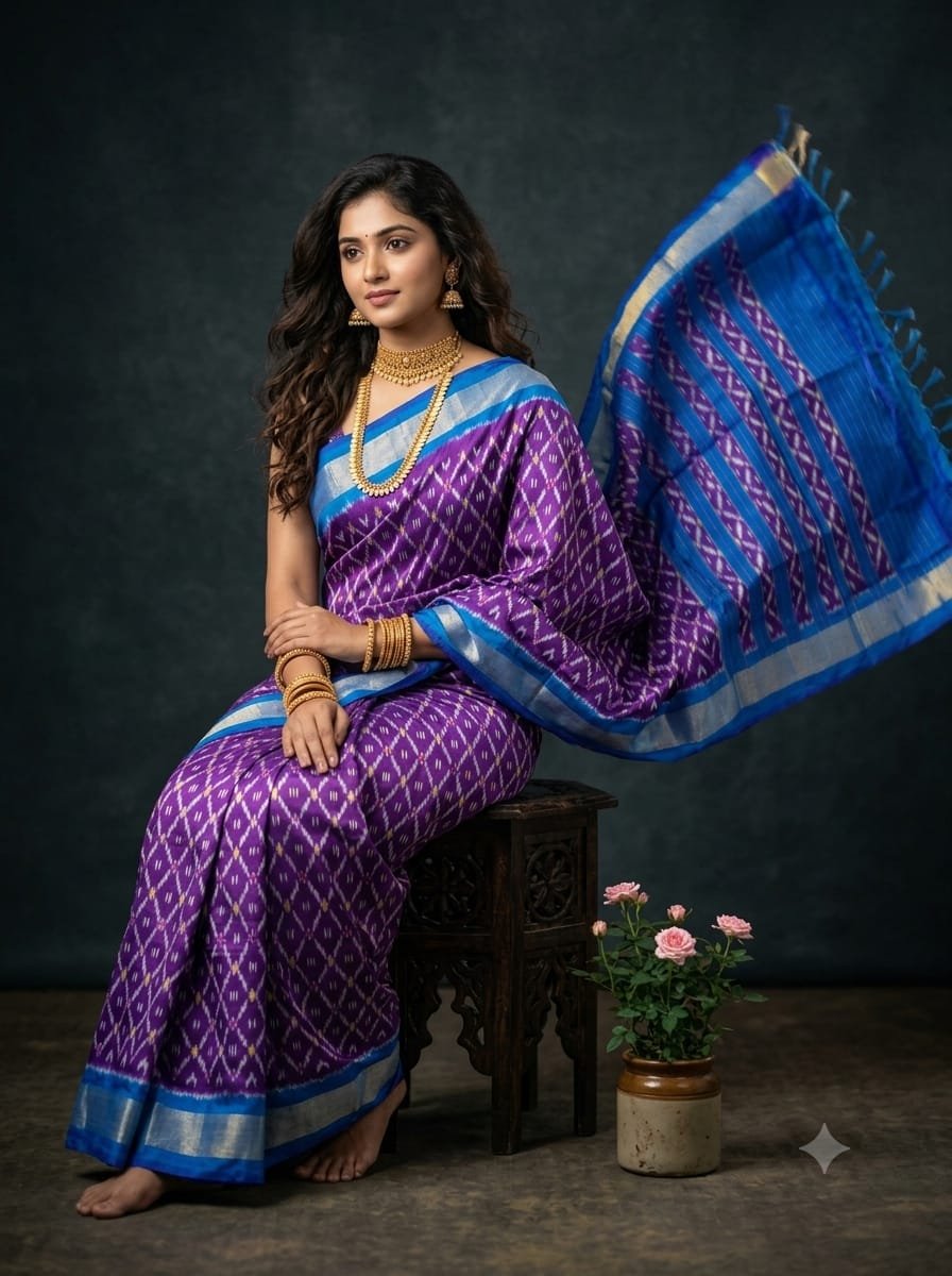 Lightweight Ikat Silk - PGMRL14-LSWBDTDCD-10