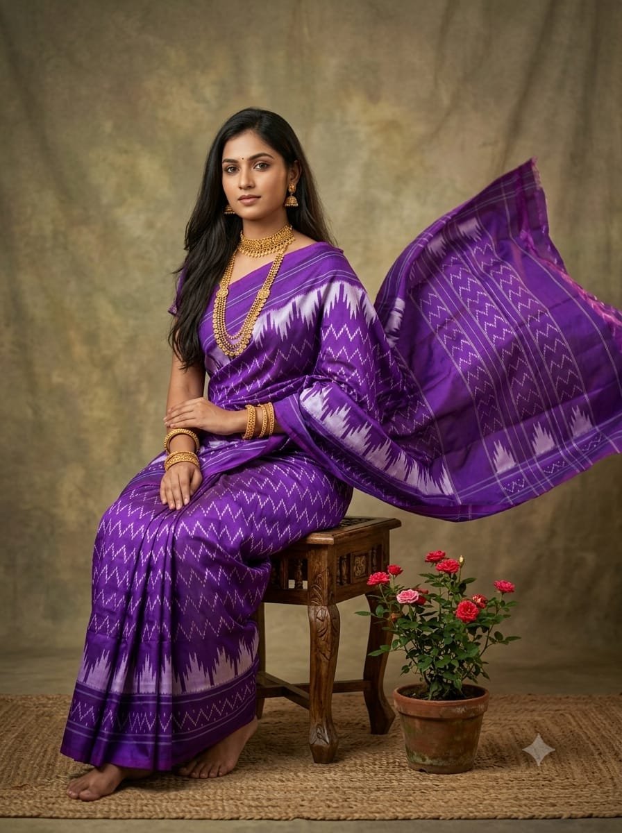Lightweight Ikat Silk - PGMRL14-LSWBDTDCD-11