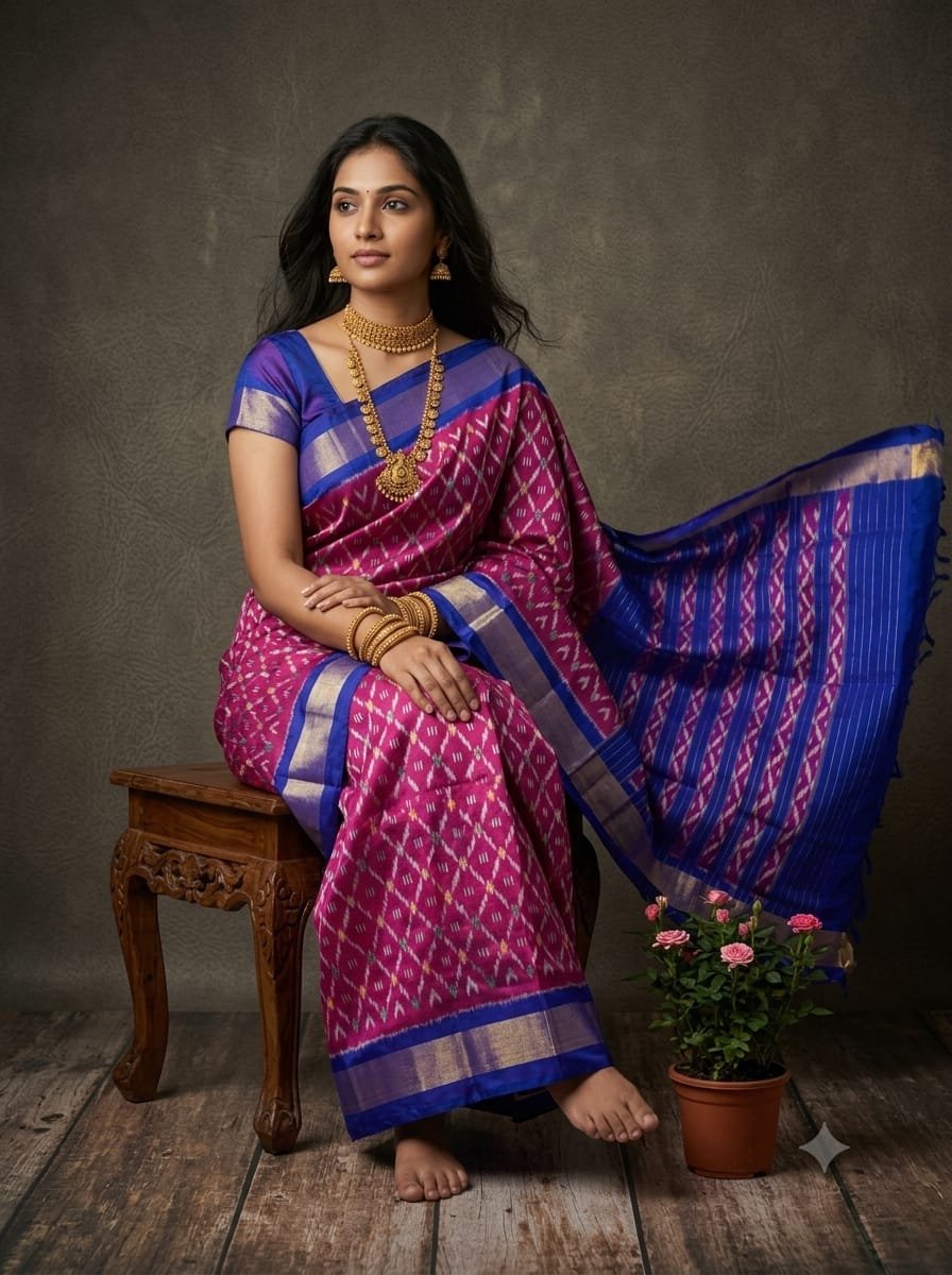 Lightweight Ikat Silk - PGMRL14-LSWBDTDCD-12