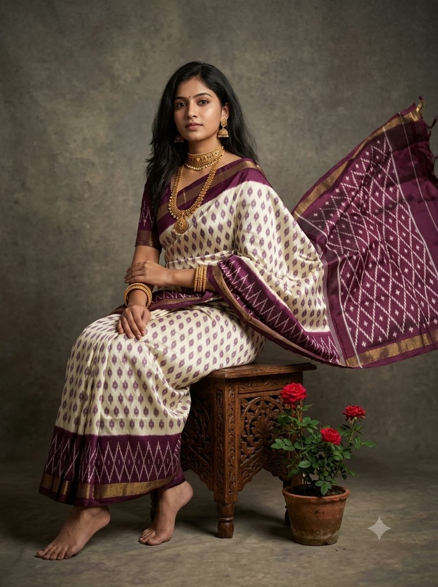 Lightweight Ikat Silk - PGMRL14-LSWBDTDCD-13