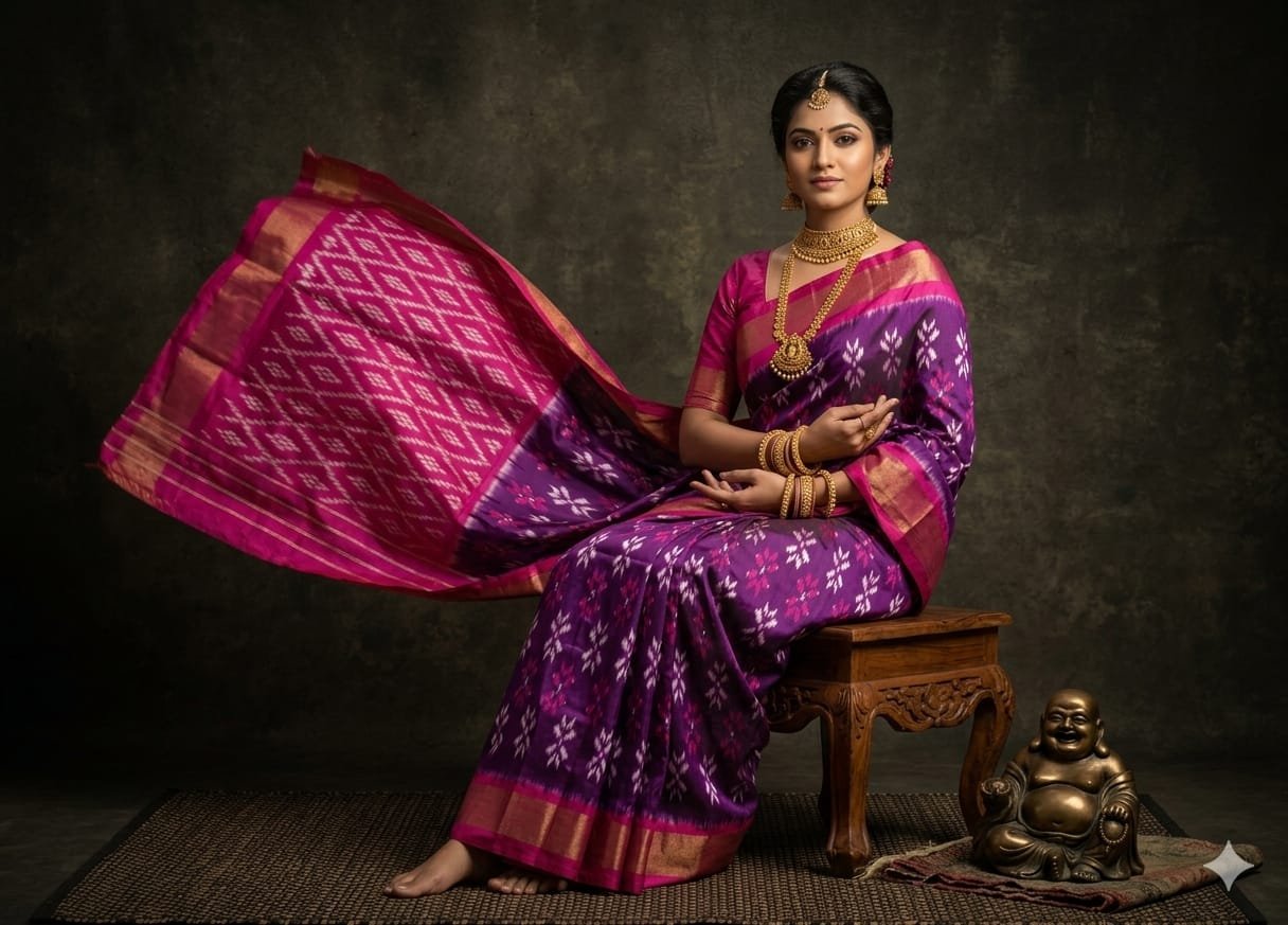 Lightweight Ikat Silk - PGMRN03-LSWBDTDCC-09