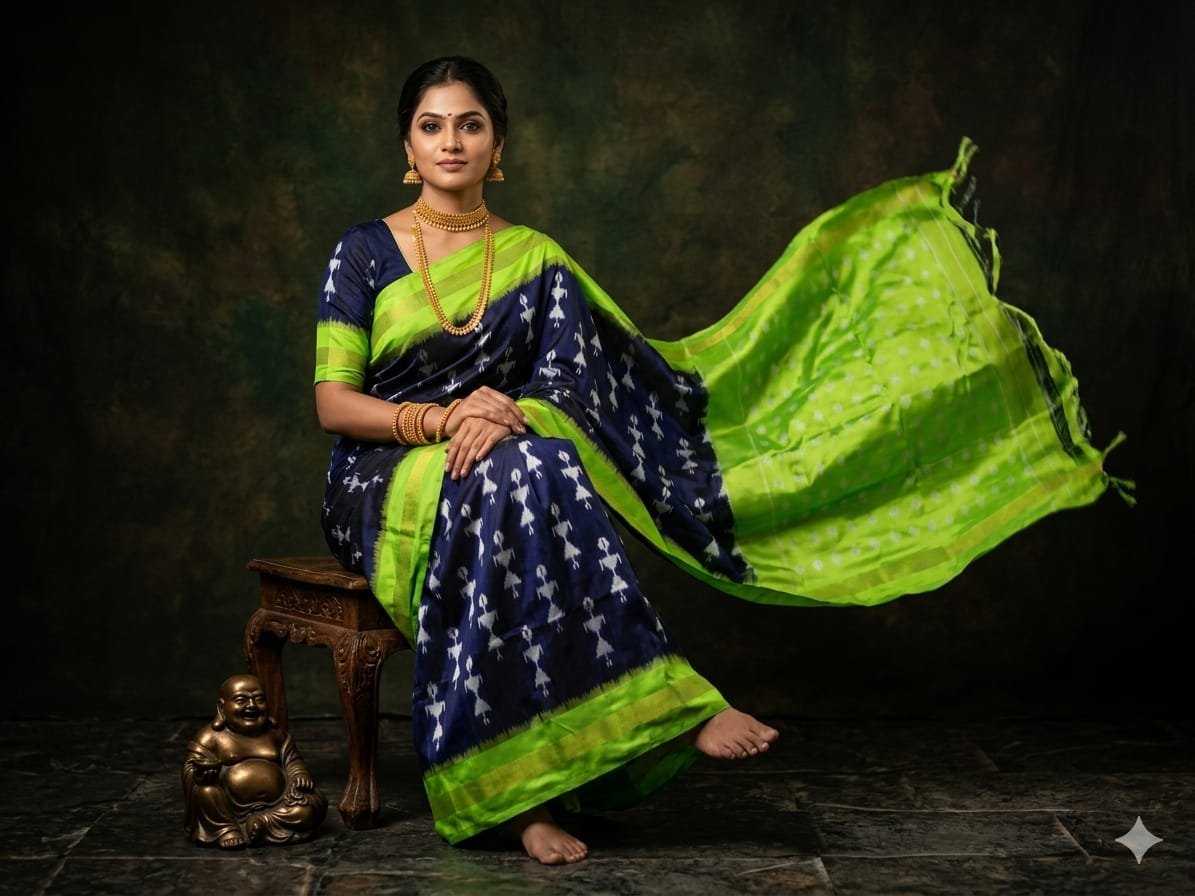 Lightweight Ikat Silk - PGMRN03-LSWBDTDCC-10