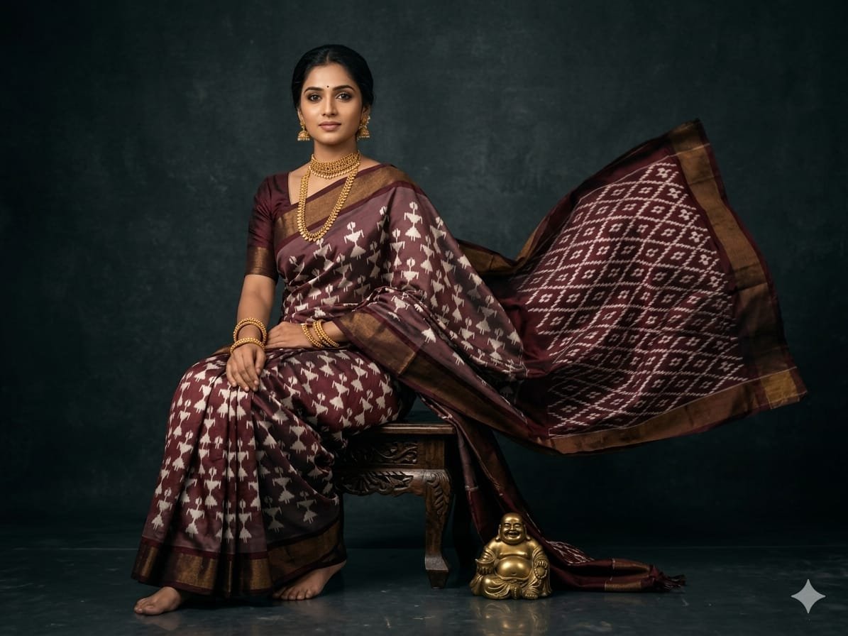 Lightweight Ikat Silk - PGMRN03-LSWBDTDCC-14