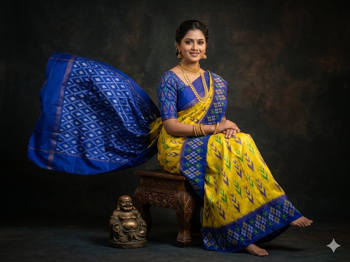 Lightweight Ikat Silk - PGMRN03-LSWBDTDCC-17