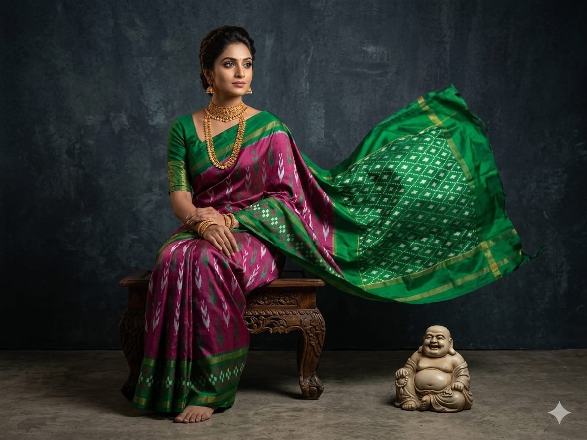Lightweight Ikat Silk - PGMRN03-LSWBDTDCC-22