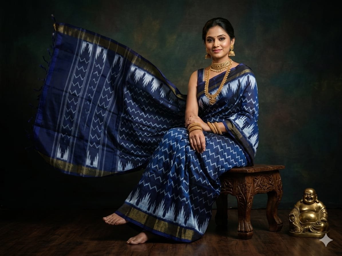Lightweight Ikat Silk - PGMRN03-LSWBDTDCC-23