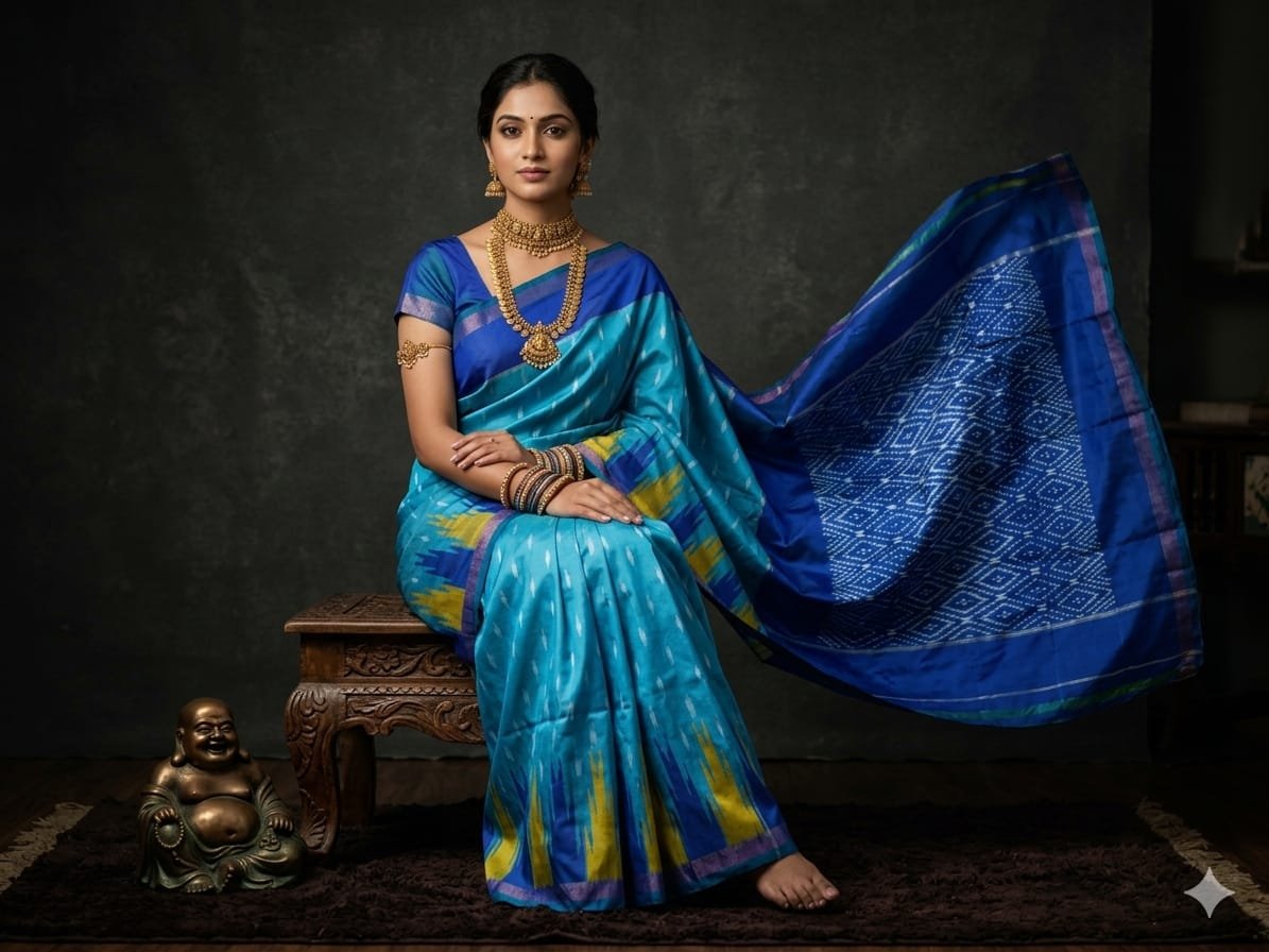 Lightweight Ikat Silk - PGMRN03-LSWBDTDCC-27
