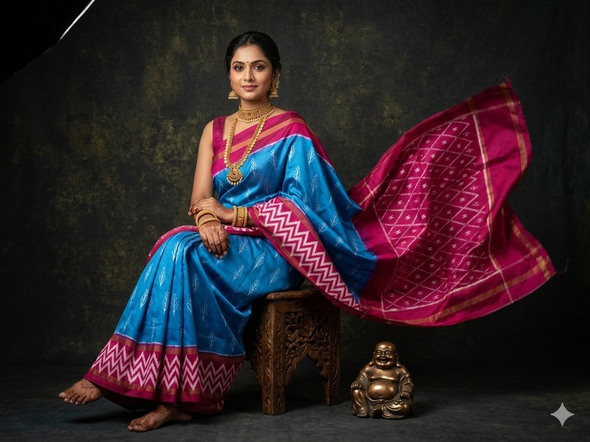 Lightweight Ikat Silk - PGMRN03-LSWBDTDCC-29