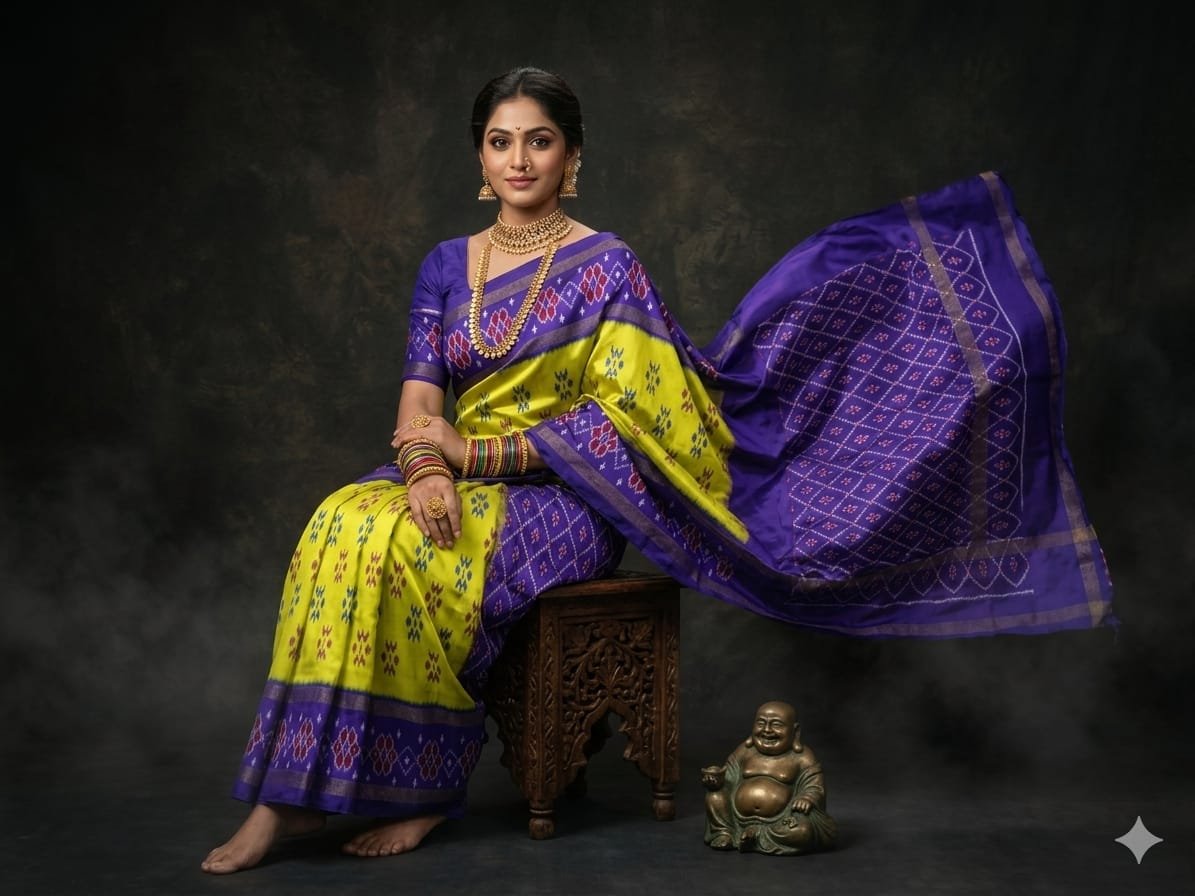 Lightweight Ikat Silk - PGMRN03-LSWBDTDCC-34