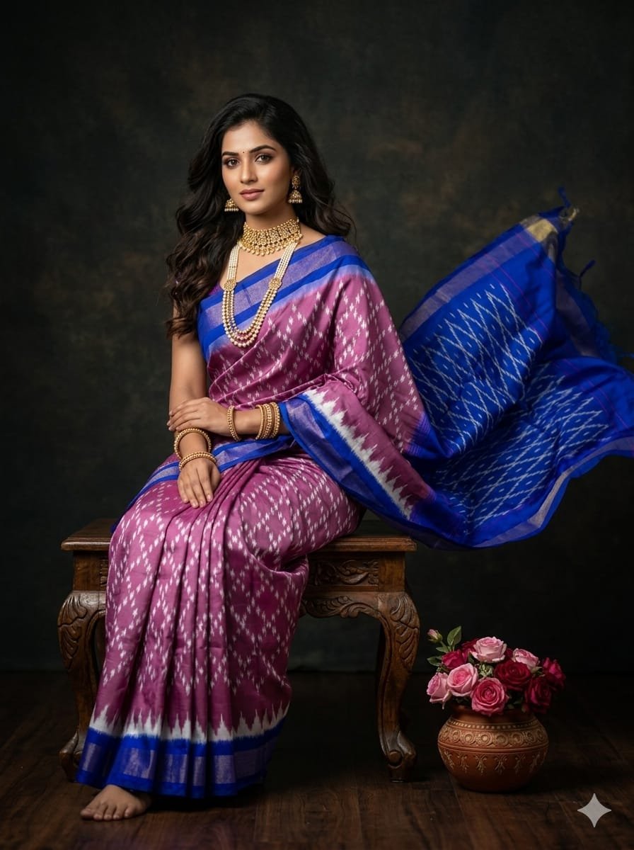 Lightweight Ikat Silk - PGMRN09-LSWBDTDCC-16