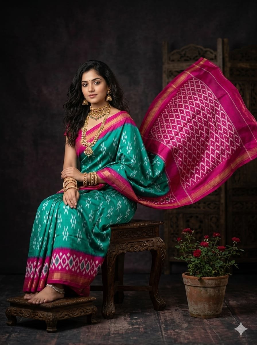 Lightweight Ikat Silk - PGMRN09-LSWBDTDCC-31