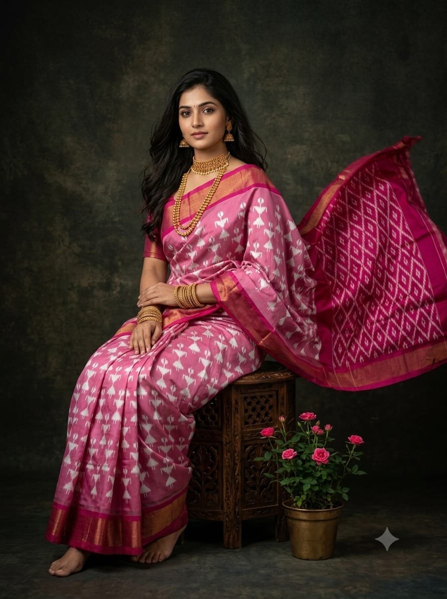 Lightweight Ikat Silk - PGMRN09-LSWBDTDCC-33